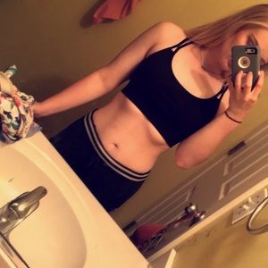 Fabletics Black Sports Bra